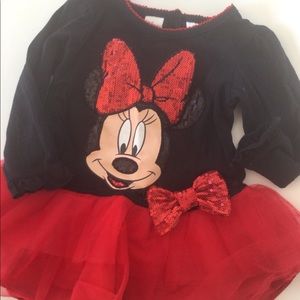 Disney Baby Minnie holiday Tulle Tutu Dress 18M